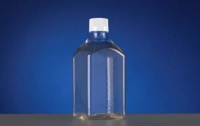 1000 mL Square Shape Bottle, PET, Sterile