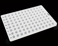 96ウェルPCRプレート 0.1mL ホワイト