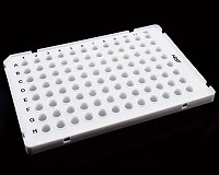 96ウェルPCRプレート 0.1mL セミスカート ホワイト