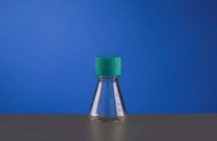 三角フラスコ 125ml 平底 PC プラグシールキャップ 個装滅菌