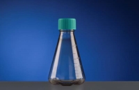 500mL Erlenmeyer Flask, Seal Cap, with Baffles, PC Bottle, HDPE Cap, Sterile, 1/pk, 12/cs