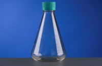 1000 mL Erlenmeyer Flask, Vent Cap, PC Bottle, HDPE Cap, Sterile, 1/pk, 6/cs
