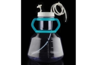 5L High Efficiency Erlenmeyer Flask,  Bi-directional Transfer Cap with TPE Tube (90cm 1/8  ID 1/4  OD), Vent Filter (0.22 μm dia24mm), Sterile, 1/pk, 4/cs