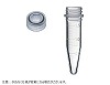スクリューキャップチューブ　コニカル型　目盛付き　1.5ｍL　キャップ付き　クリア　滅菌済