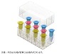 フリーザーラック　5mL　21本立て　フタ付　クリア