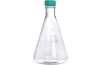大容量三角フラスコ　3000ｍL　平底　PC　ベントフィルターキャップ