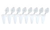 PCR 8連チューブ&シングルフラットキャップ 0.1ml ホワイト