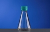 三角フラスコ 500ml　平底　PC プラグシールキャップ　個装滅菌
