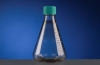 1000mL Erlenmeyer Flask, Seal Cap, with Baffles, PC Bottle, HDPE Cap, Sterile, 1/pk, 6/cs