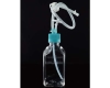 500mL PETG Square Storage Bottle, Bio-directional Transfer Cap with TPE Tube (60cm  1/8 ID 1/4 OD), Female Luer Lock Connector with Luer Plug, Vent Filter (0.22 μm  Φ24mm), Sterile, 1/pk, 10/cs